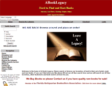 Tablet Screenshot of abooklegacy.com